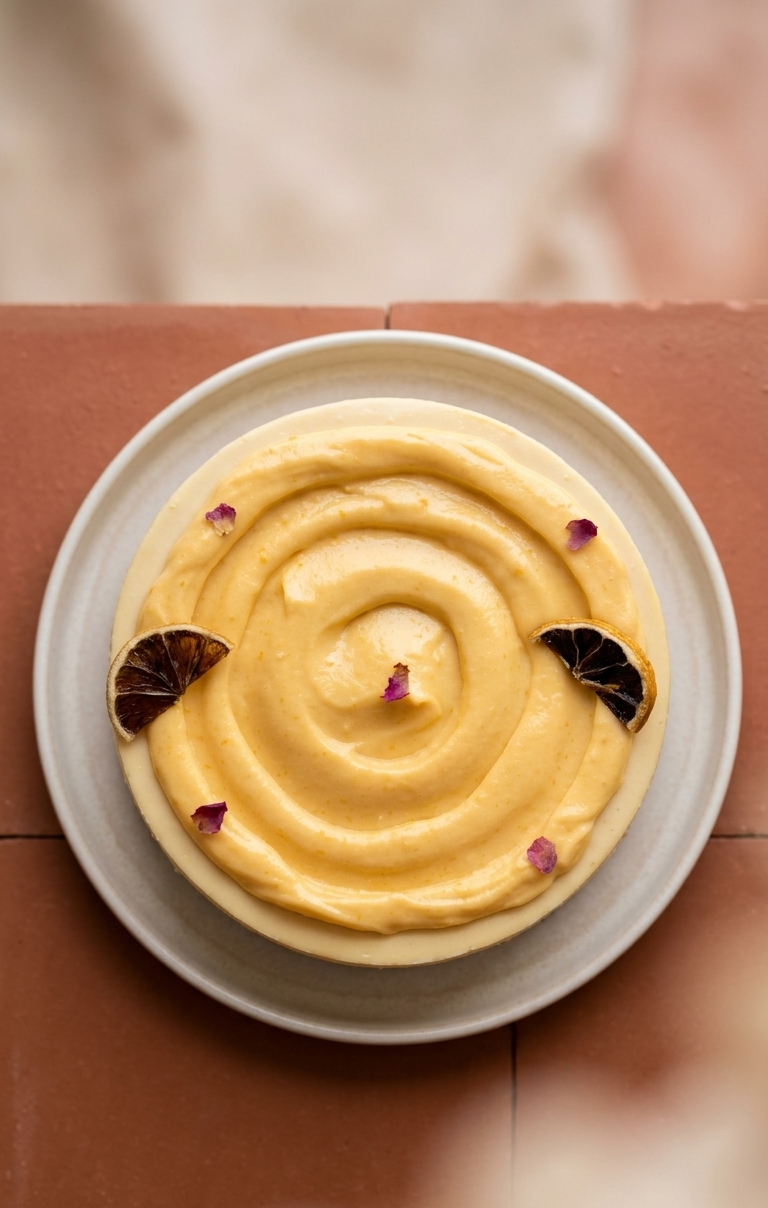 Lemon Curd New York Cheesecake detail