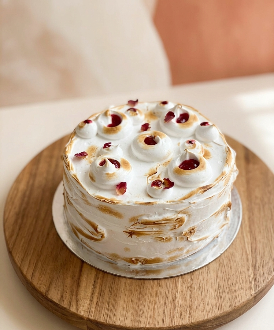 Hazelnut and berries cake